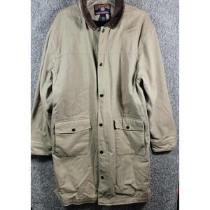 Duluth Trading Co.‎ Barn Chore Ranch Coat Long Cotton Jacket - Mens Large